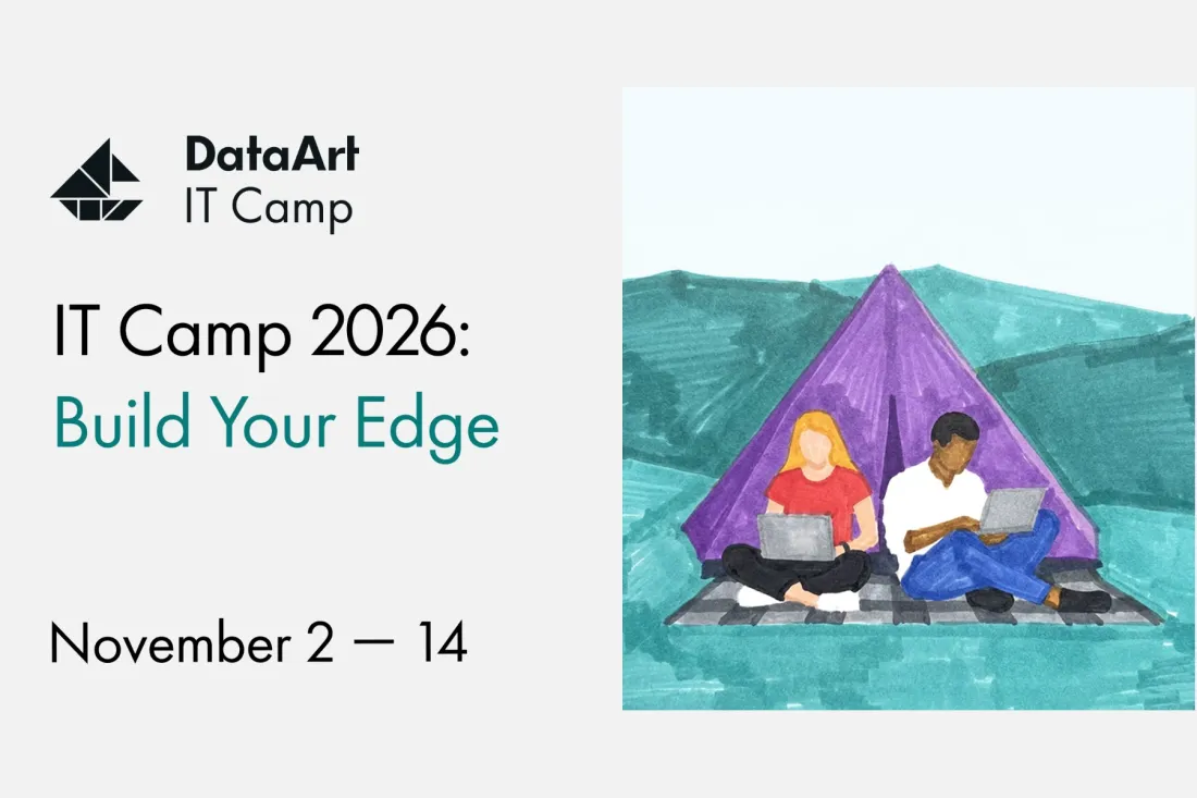 Grafika programu IT Camp 2026: Build Your Edge firmy DataArt